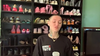 Actuación De Twerk De La Stripper Amateur Rubi Rose Con La Alta Mujer Elle