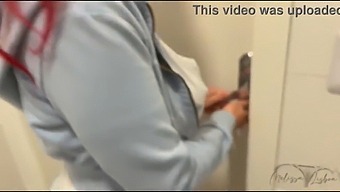Stepmother’s Bathroom In The Mall, Big Cock, Deepthroat, And Facial