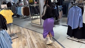 A Beautiful Couple Meets At The Mall And They Both Like Each Other.