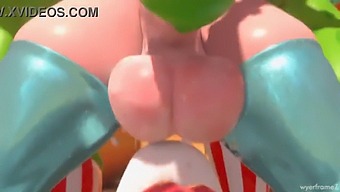 Princess Rosalina Futa Gets A Blowjob From A Horny Slut In This Fetish Hentai.